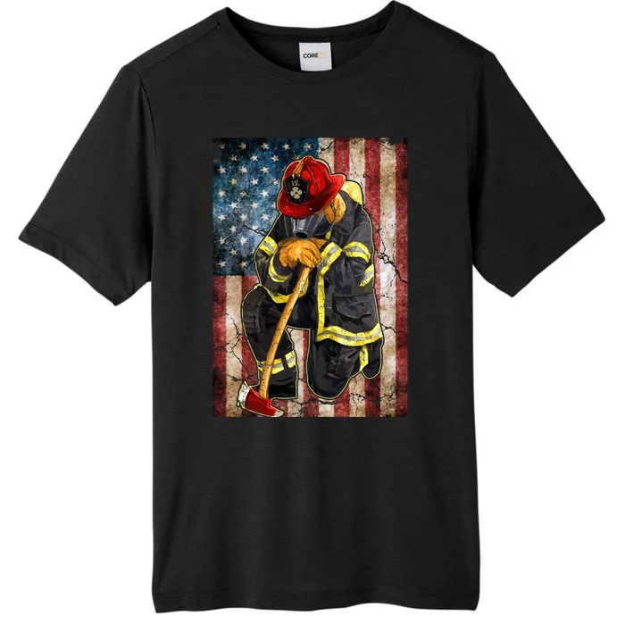 Firefighter American Flag ChromaSoft Performance T-Shirt