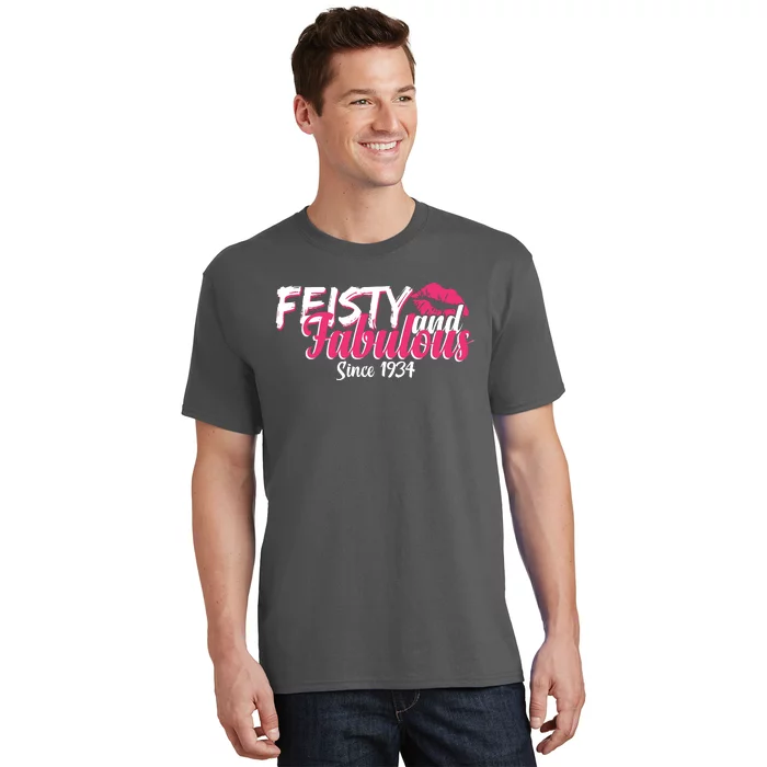 Feisty And Fabulous Since 1934 90th Birthday T-Shirt