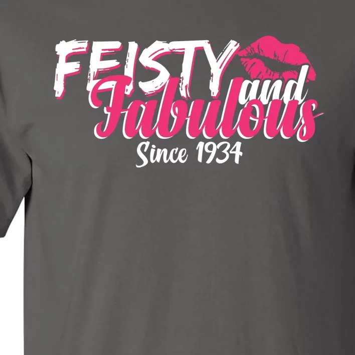 Feisty And Fabulous Since 1934 90th Birthday Tall T-Shirt