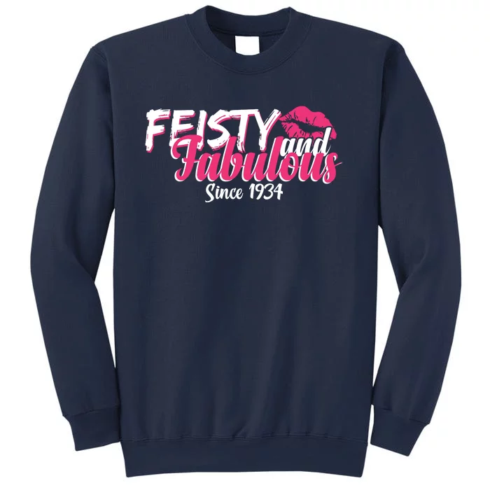 Feisty And Fabulous Since 1934 90th Birthday Sweatshirt