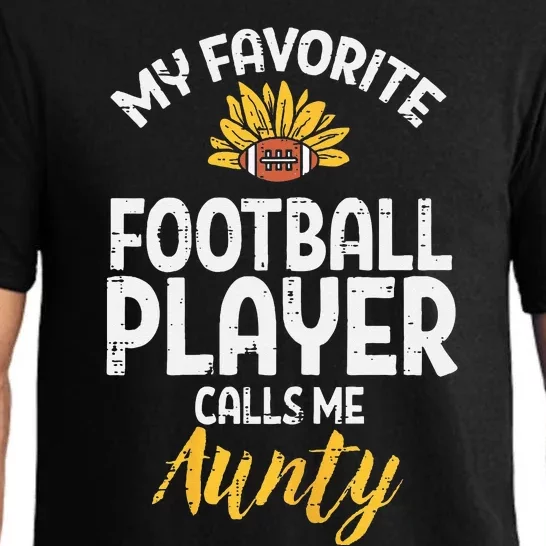 Favorite American Football Player Aunty Aunt Auntie Pajama Set