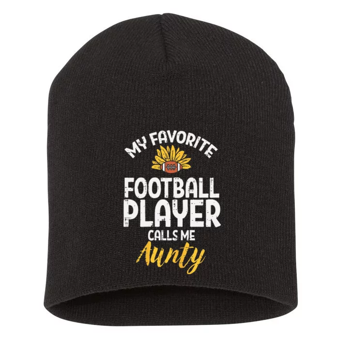 Favorite American Football Player Aunty Aunt Auntie Short Acrylic Beanie