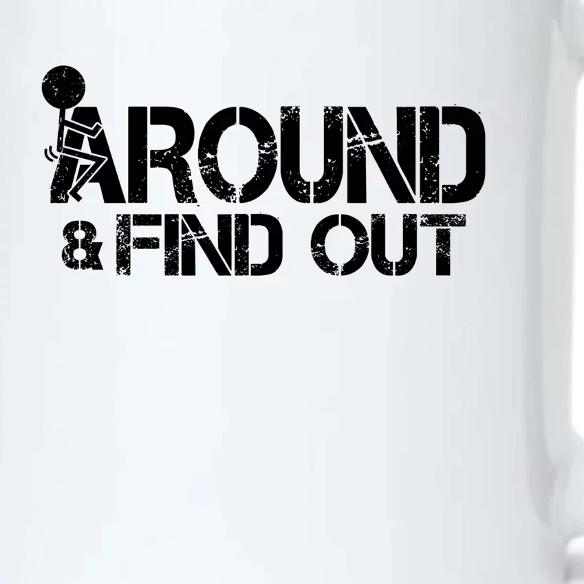 F Around Find Out Funny Meme Black Color Changing Mug