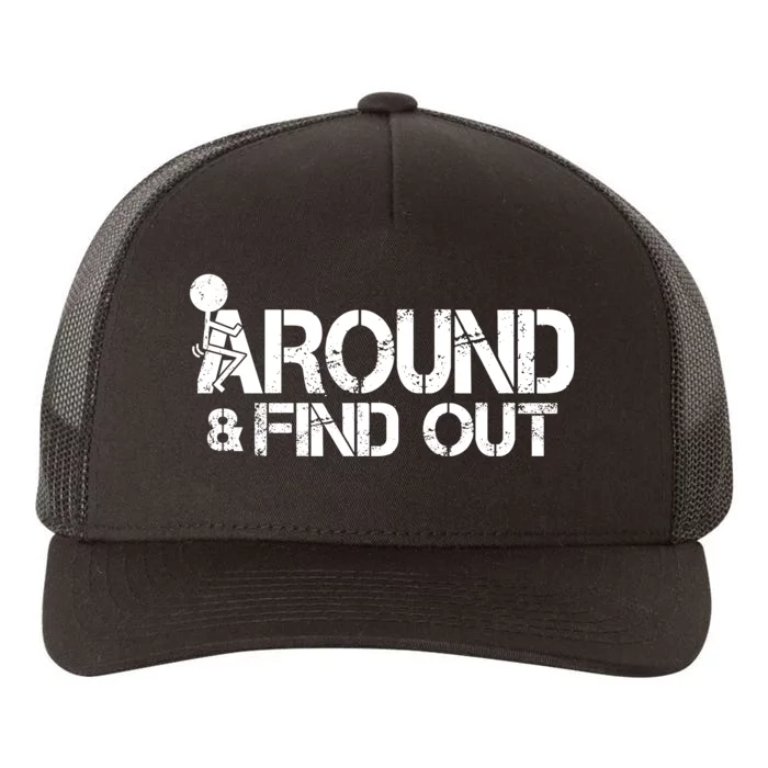 F Around Find Out Funny Meme Yupoong Adult 5-Panel Trucker Hat