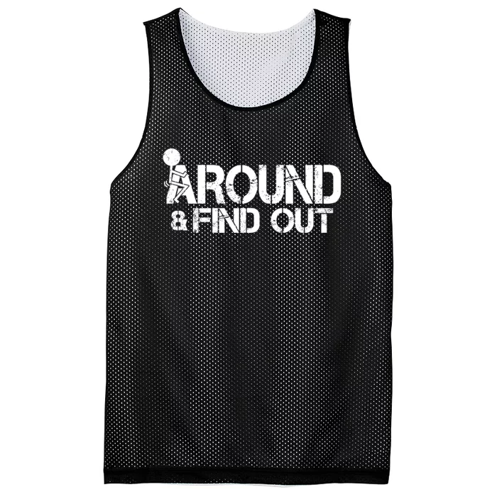 F Around Find Out Funny Meme Mesh Reversible Basketball Jersey Tank