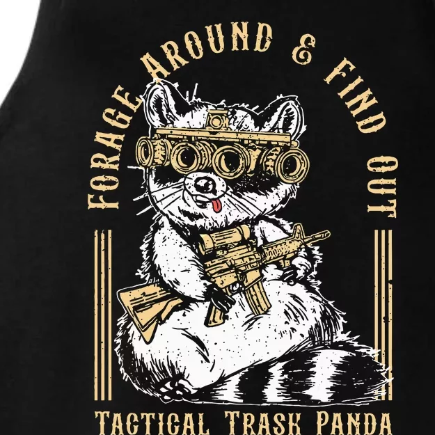 Forage Around & Find Out Tactical Trash Panda Ladies Tri-Blend Wicking Tank