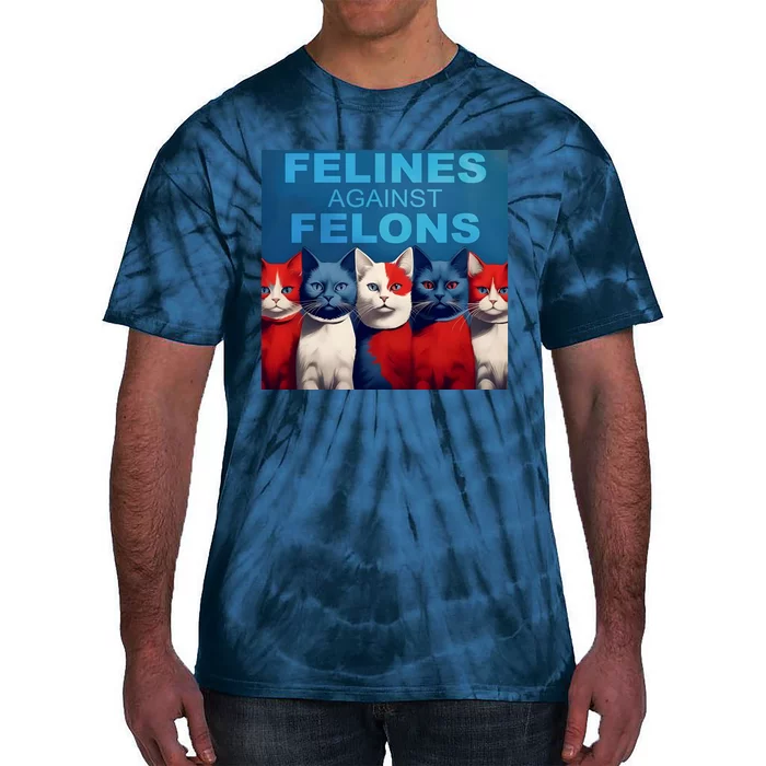 Felines Against Felons Tie-Dye T-Shirt