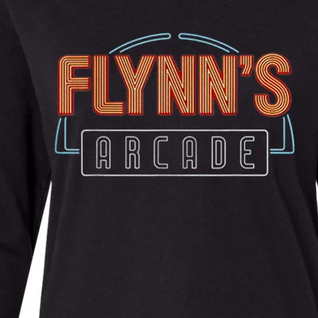 FLYNN'S ARCADE Womens Cotton Relaxed Long Sleeve T-Shirt