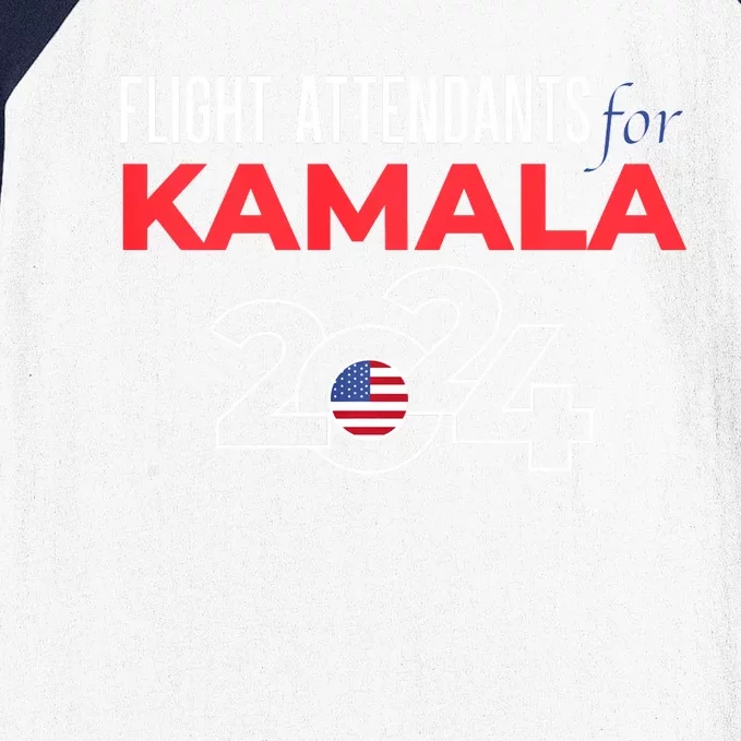 Flight Attendants For Kamala Harris 2024 For President Baseball Sleeve Shirt