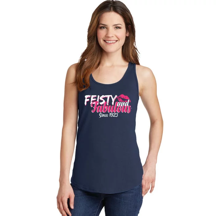 Feisty And Fabulous Since 1923 100th Birthday Ladies Essential Tank