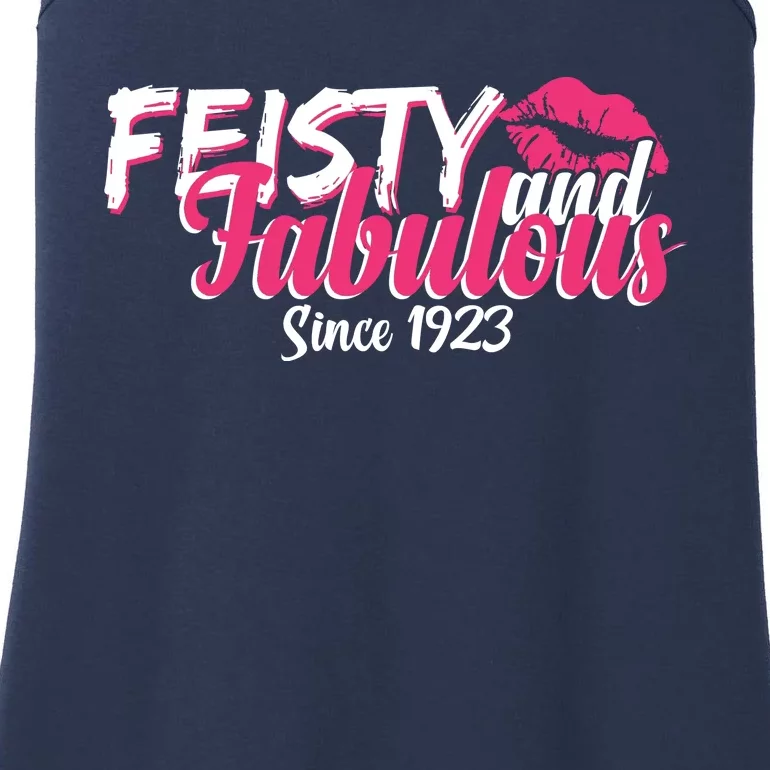 Feisty And Fabulous Since 1923 100th Birthday Ladies Essential Tank