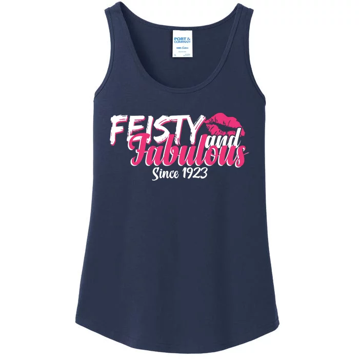 Feisty And Fabulous Since 1923 100th Birthday Ladies Essential Tank