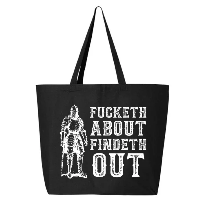 Fucketh About Findeth Out Funny Sarcasm Quote 25L Jumbo Tote