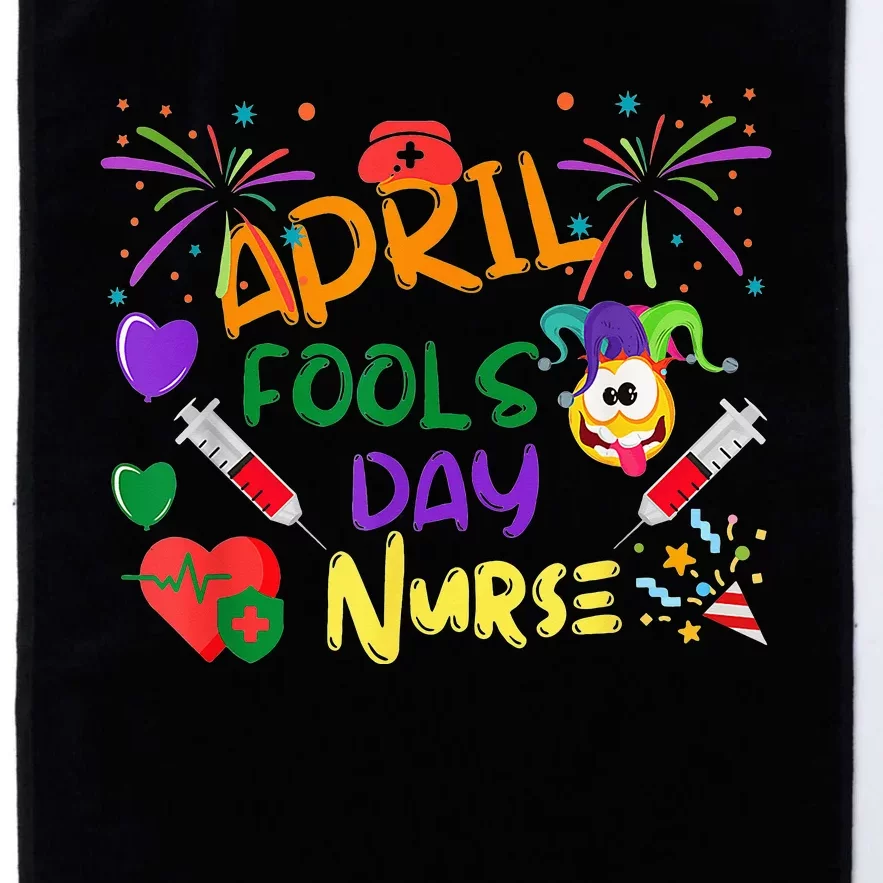 Funny April Fool's Day For Nurse Colorful Platinum Collection Golf Towel