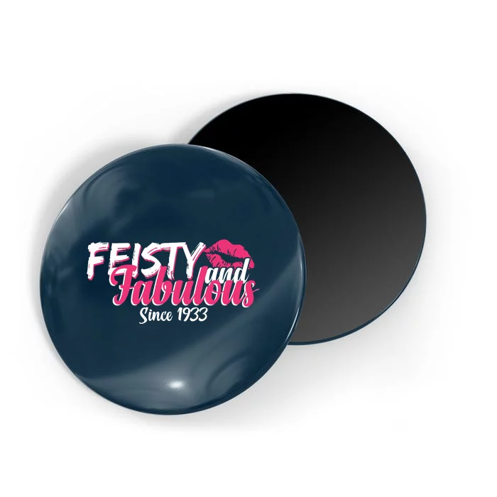 Feisty And Fabulous Since 1933 90th Birthday Magnet