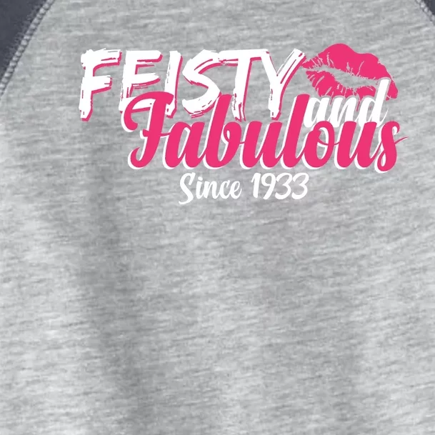 Feisty And Fabulous Since 1933 90th Birthday Toddler Fine Jersey T-Shirt