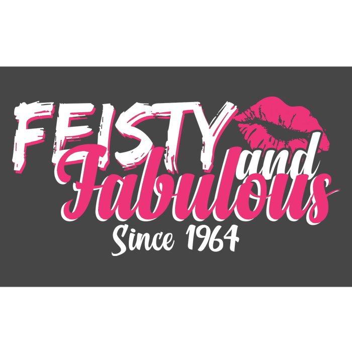 Feisty And Fabulous Since 1964 60th Birthday Bumper Sticker