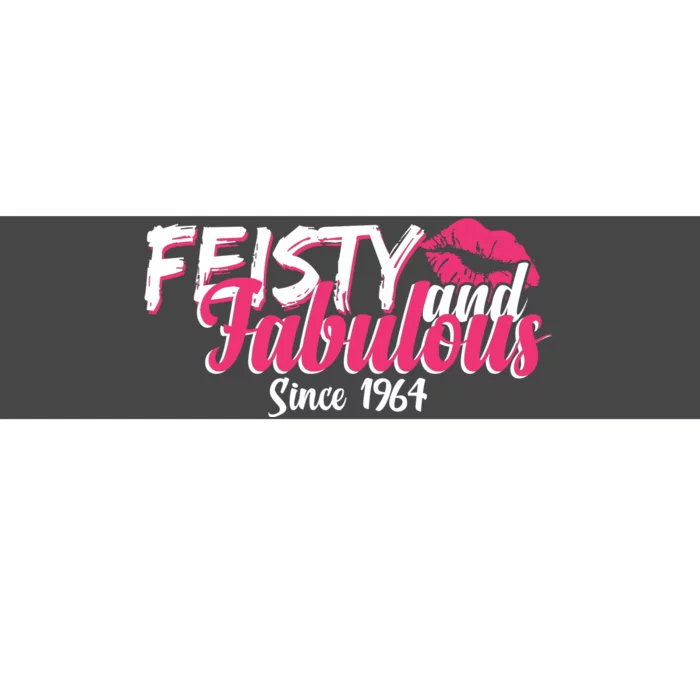 Feisty And Fabulous Since 1964 60th Birthday Bumper Sticker