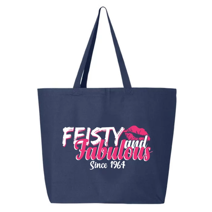 Feisty And Fabulous Since 1964 60th Birthday 25L Jumbo Tote