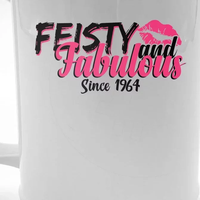 Feisty And Fabulous Since 1964 60th Birthday Front & Back Beer Stein