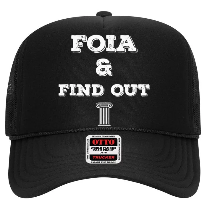 Foia And Find Out Tank Top High Crown Mesh Trucker Hat