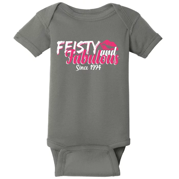 Feisty And Fabulous Since 1974 50th Birthday Baby Bodysuit