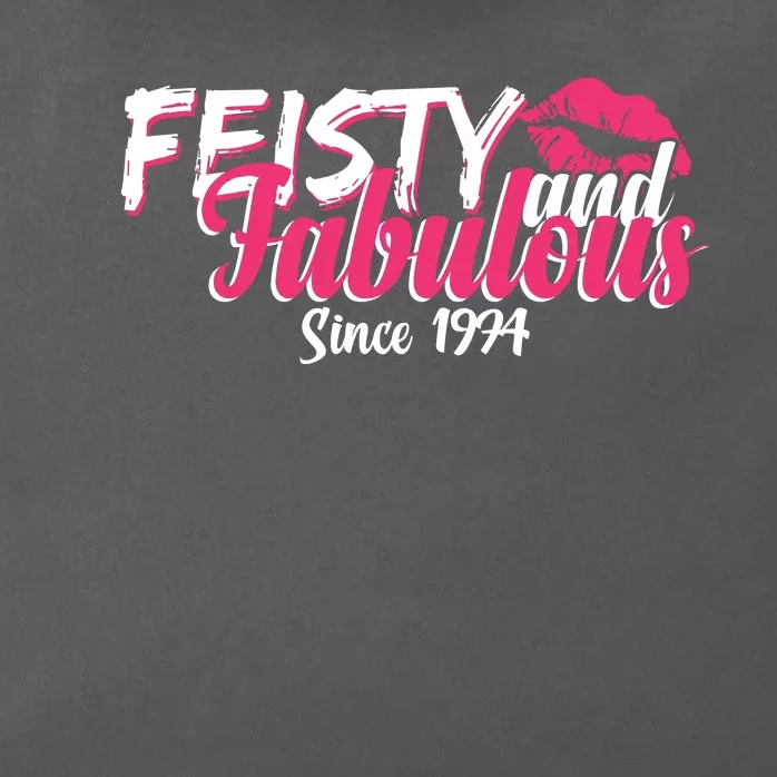 Feisty And Fabulous Since 1974 50th Birthday Zip Tote Bag