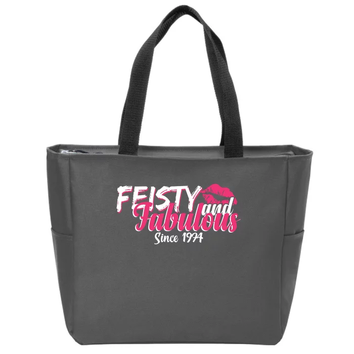 Feisty And Fabulous Since 1974 50th Birthday Zip Tote Bag