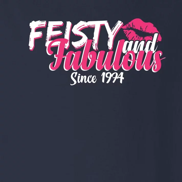 Feisty And Fabulous Since 1974 50th Birthday Toddler Long Sleeve Shirt