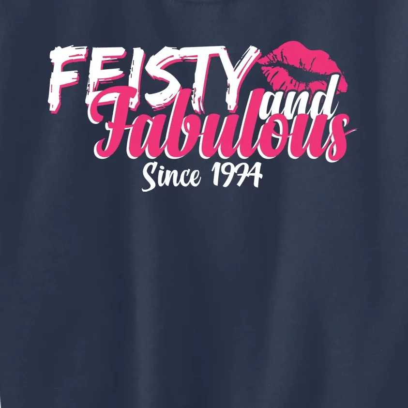 Feisty And Fabulous Since 1974 50th Birthday Kids Sweatshirt