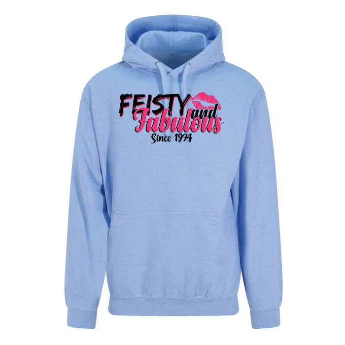 Feisty And Fabulous Since 1974 50th Birthday Unisex Surf Hoodie