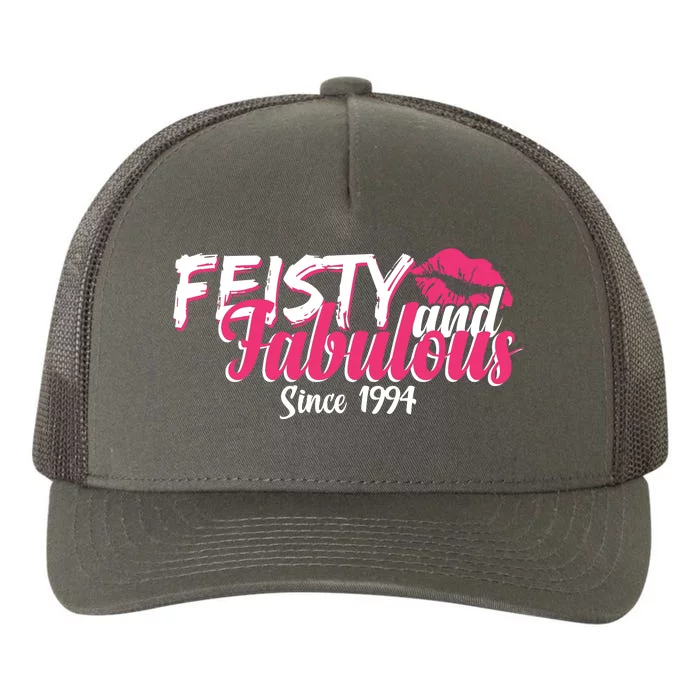 Feisty And Fabulous Since 1994 30th Birthday Yupoong Adult 5-Panel Trucker Hat