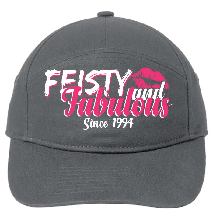 Feisty And Fabulous Since 1994 30th Birthday 7-Panel Snapback Hat