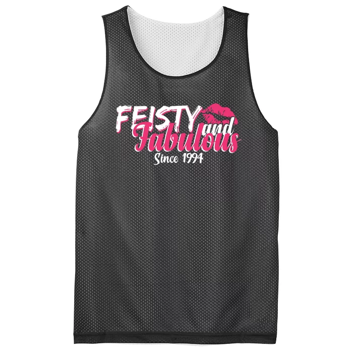 Feisty And Fabulous Since 1994 30th Birthday Mesh Reversible Basketball Jersey Tank