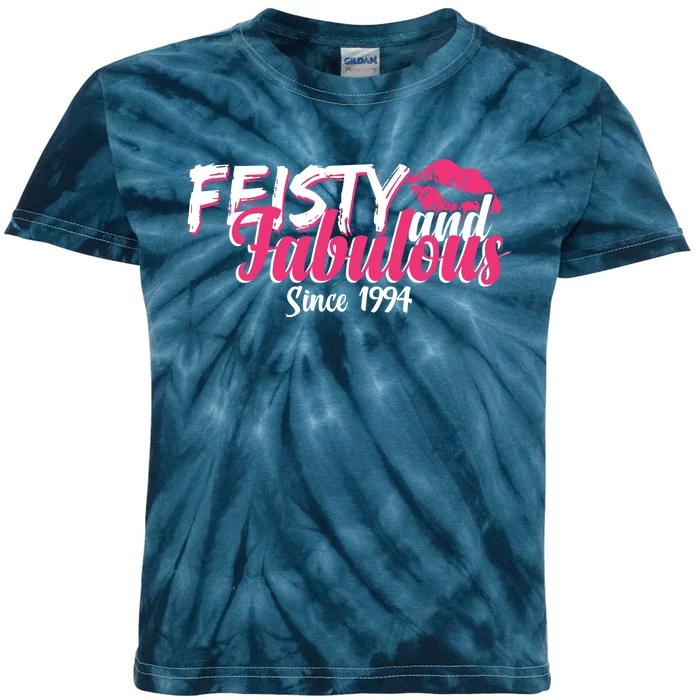 Feisty And Fabulous Since 1994 30th Birthday Kids Tie-Dye T-Shirt