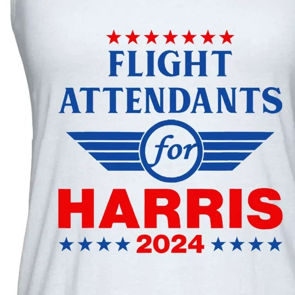 Flight Attendants For Kamala Harris 2024 Ladies Essential Flowy Tank