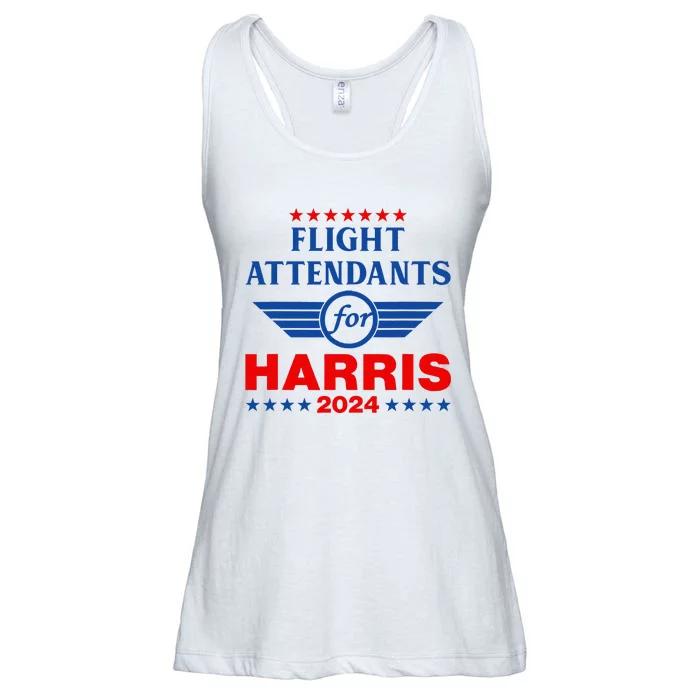 Flight Attendants For Kamala Harris 2024 Ladies Essential Flowy Tank