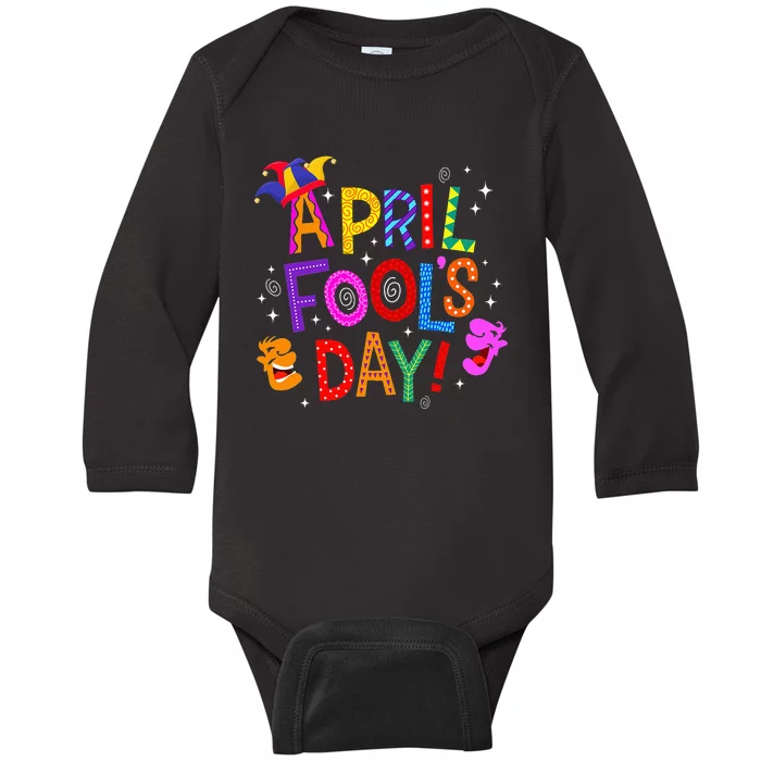 Funny April Fools Day Pranks Kit 1st April Jokes Baby Long Sleeve Bodysuit