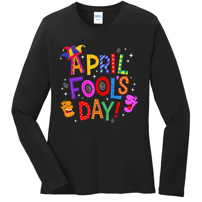 Funny April Fools Day Pranks Kit 1st April Jokes Ladies Long Sleeve Shirt