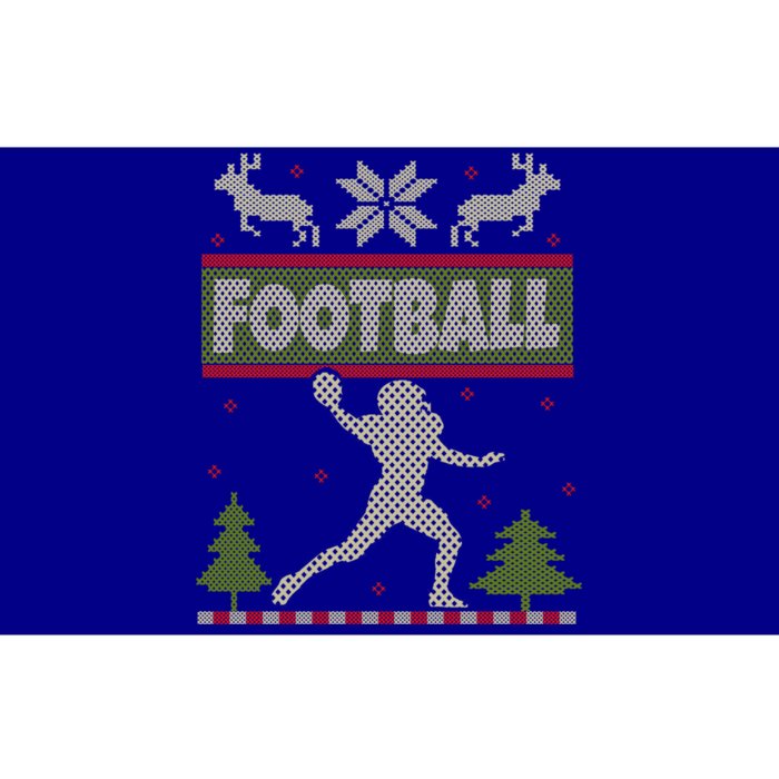 Funny American Football Ugly Christmas Ugly Xmas Cute Gift Bumper Sticker