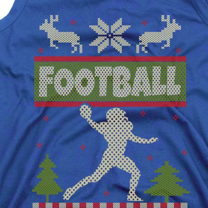 Funny American Football Ugly Christmas Ugly Xmas Cute Gift Tank Top