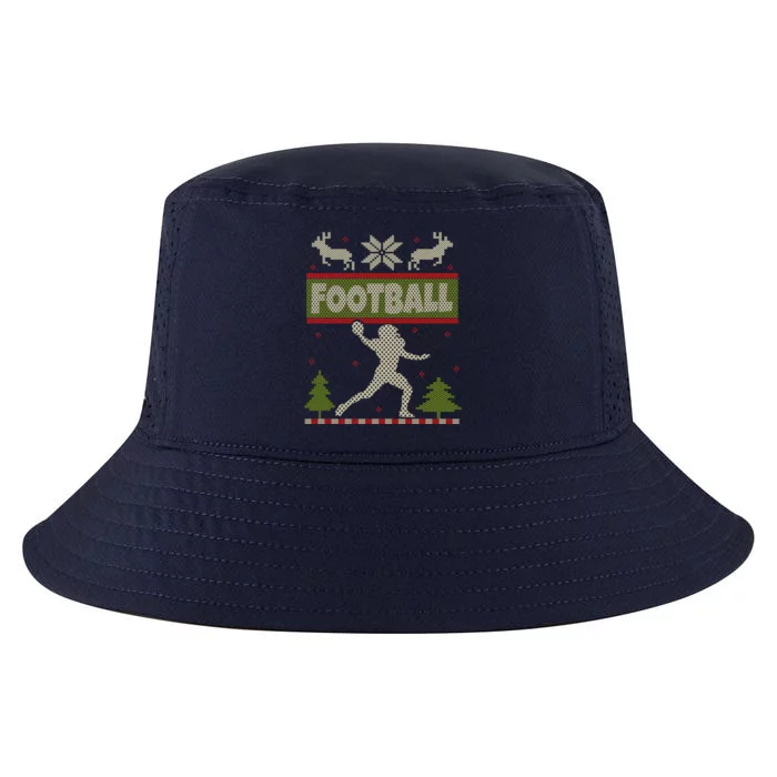 Funny American Football Ugly Christmas Ugly Xmas Cute Gift Cool Comfort Performance Bucket Hat