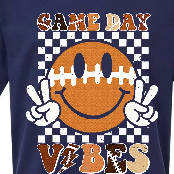 Face American Football Game Day Vibes Sueded Cloud Jersey T-Shirt