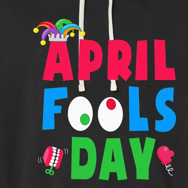 Funny April Fool's Day April 1st joke Pranks Garment-Dyed Fleece Hoodie