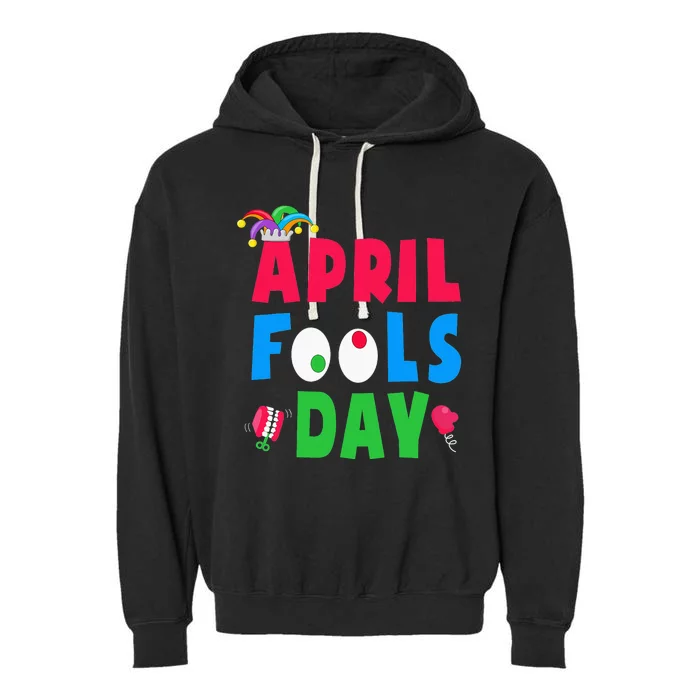 Funny April Fool's Day April 1st joke Pranks Garment-Dyed Fleece Hoodie