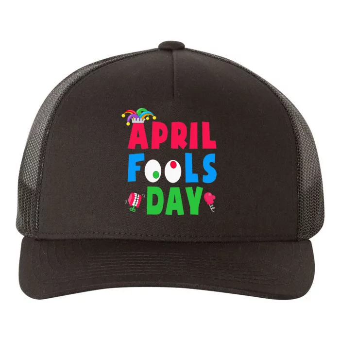 Funny April Fool's Day April 1st joke Pranks Yupoong Adult 5-Panel Trucker Hat