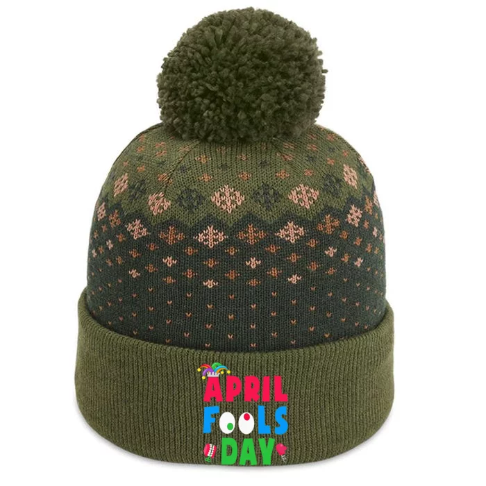 Funny April Fool's Day April 1st joke Pranks The Baniff Cuffed Pom Beanie