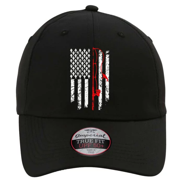 Fishing American Flag Husband Son Grandson Funny Fisherman The Original Performance Cap