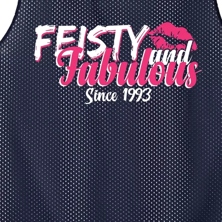 Feisty And Fabulous Since 1993 30th Birthday Mesh Reversible Basketball Jersey Tank