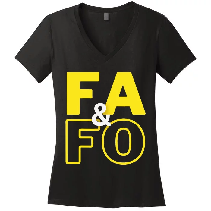 Fool Around & Find Out Women's V-Neck T-Shirt